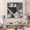 thumbnail image 3 of Designart 'Touches Of Gold With Marble Granite Agate' Modern Framed Art Print, 3 of 4