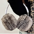 thumbnail image 3 of Plush Furry Case for AirPods Max Tiger & Leopard Cat Pattern, Winter Warm Soft Fluffy Fur Headphones Protective Cover Shell for Women Girl Accessories for Apple AirPods Max 2024, 3 of 7