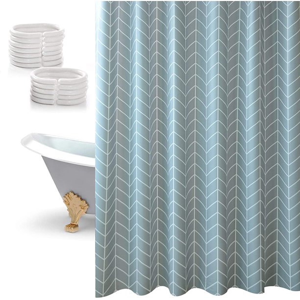Cortinas de Ducha 120x180cm Cortina de Ducha Engrosada Antimoho Cortina de baño Impermeable con Anillas para Cortina de Ducha Cortina de baño para bañera Baño Rejilla Gris brillar Electrónica