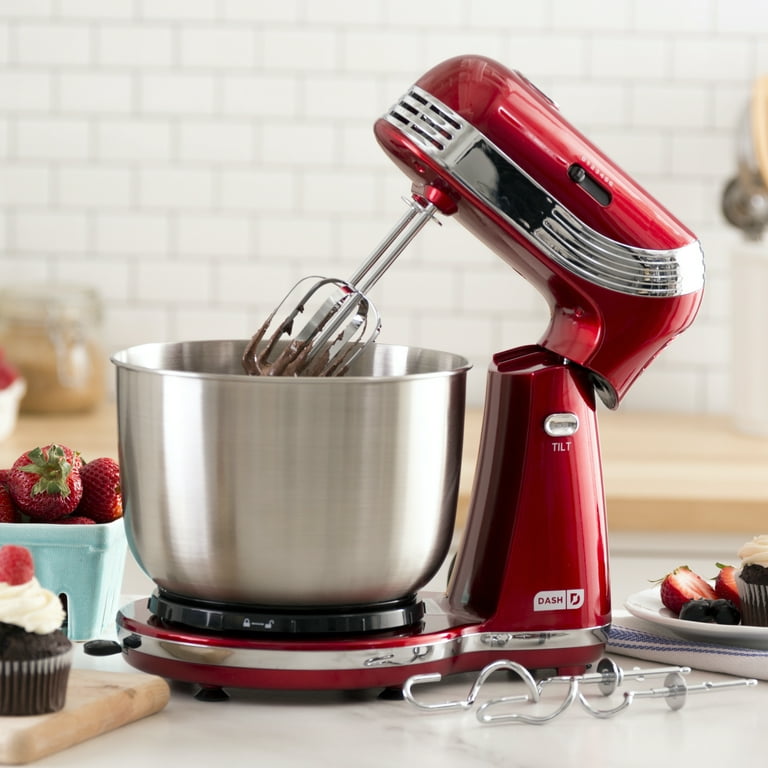 Dash Everyday Stand Mixer: Compact Electric 6 Speed Stand Mixer