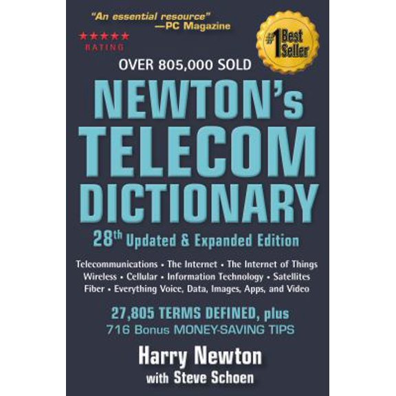 Pre-Owned Newton's Telecom Dictionary: covering Telecommunications, The Internet, The Cloud, Cellular, The Internet of Things, Security, Wireless, Satellites, ... (Paperback) 097938737X 9780979387371