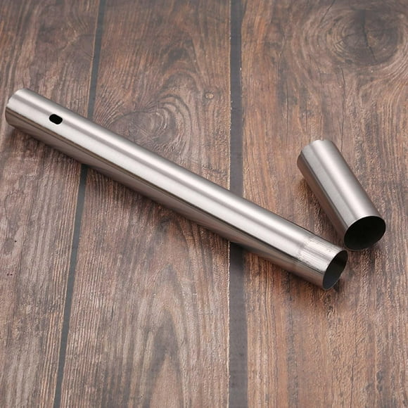 Herramienta de almacenamiento de brochetas Kabob portátil de material acero inoxidable, accesorios de herramientas para parrillas de cocina, rodillo de Metal, 5cm 40cm shamjiam Tubo de almacenamiento de pinchos