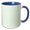 Blue/White, variant on 3drose, Circle Pattern Background - Green Abstract Vector Graphic Design, 11oz Mug
