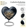 thumbnail image 3 of Musical Instrument Heart Shaped Urn Stand, Heart Urns for Ashes, Small Heart Urn, Keepsake Urns For Human Ashes, Cremation Urn For Human Ashes, Urns for Ashes, Mini Urns For Ashes, 3-Inch, 1Pc, 3 of 5