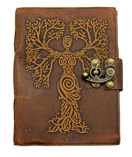 Soft Leather Goddess Tree of Life Journal (Hardcover)