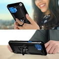 thumbnail image 4 of Compatible with Moto One 5G Case, Motorola One 5G UW Case, with Tempered Glass Screen Protectors, Military-Grade Metal Ring Kickstand 17ft Drop Tested Shockproof Cover Case, Black, 4 of 8
