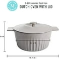 thumbnail image 2 of Eastholm 3-Quart Enameled Cast Iron Dutch Oven - Grey, 2 of 7