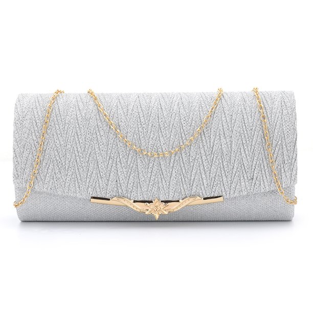Bolso De Noche Bolso Bandolera Para Mujer Satén Ligero Con Purpurina De Gran Capacidad Para Asistir A Banquetes Likrtyny Para Estrenar