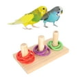 thumbnail image 1 of Bird Colorful Ring Toy, Bird Tabletop Toy Bird Ring Toy  Interactive Ring Toy  Ring Puzzle Toy, 1 of 8