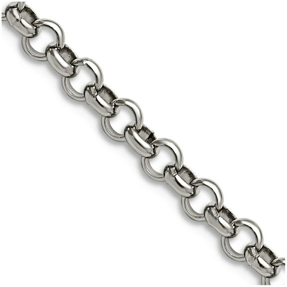 Chisel Stainless Steel 4.60mm 18in Rolo Chain Necklace