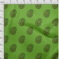 thumbnail image 4 of oneOone Cotton Cambric Green Fabric Block Craft Projects Decor Fabric Printed By The Yard 42 Inch Wide-JS, 4 of 6