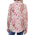 thumbnail image 5 of Fantaslook Womens Button Down Shirts Boho Floral Printed Long Sleeve Blouses Business Work Shirt Dressy Casual Loose Tops, 5 of 10