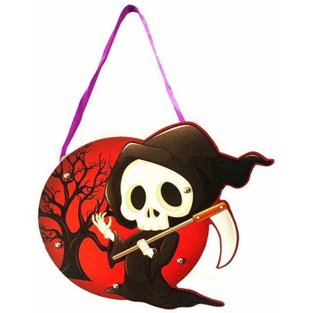 Bolsa de dulces para Halloween, paquete de 2, bolsa de dulces con forma de segador, bolsa de dulces para niños, puesto de dulces, regalos de galletas