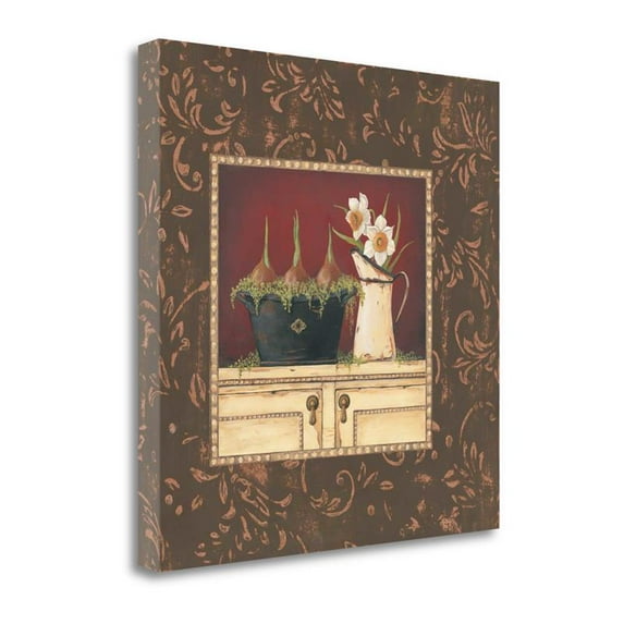 24" x 24" Floral II By Jo Moulton - Wall Art Print on Canvas Fabric Multi-Color