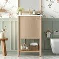 thumbnail image 3 of Euroco 20-inch Bathroom Vanity with Ceramic Sink, Freestanding Single Vanity Set with Soft Closing Door, French Style., 3 of 9