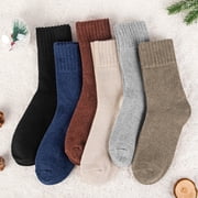 Loritta 6 Pairs Womens Socks Wool Socks Thick Knit Warm Winter Socks for Women Gifts Size 5-9