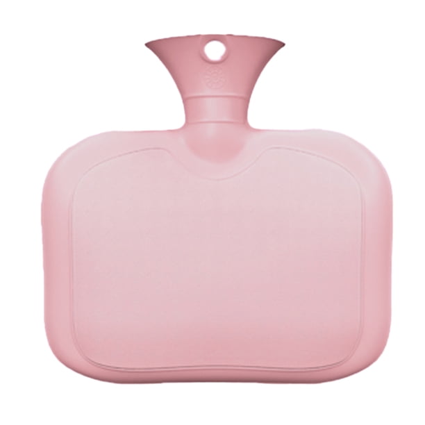 Wosthever Bolsa de agua caliente de PVC para el cuerpo de adultos, calentador portátil recargable para manos y pies, calentador de cintura para Suministros térmicos Rosado