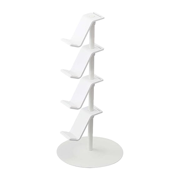 Pitycbo 4 Tier Game Controller Stand Desktop Earphone Accessories Rotatable Space Saving White