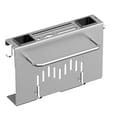 thumbnail image 1 of Wall Mount Utensil Holder,Kitchen Utensil Rack,Multi-Use Hanging Storage Organizer Rack with Chopping Board Holder, 1 of 5