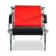 thumbnail image 2 of 1 Pcs Office Reception Waiting Chair W/ PU Leather Visitor Guest Sofa Seat Red, 2 of 6