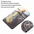 thumbnail image 5 of Allytech Wallet Case for Samsung Galaxy A03 Core, PU Leather Stand RFID Blocking Card Slot Wireless Charging Flip Book Cover TPU Shockproof Interior Case, Tiger, 5 of 5