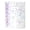 Light Violet, variant on Colorful 6 Ring Notebook Shell, Clear A7 Binder Cover, 5.7x4.3 Inch Holographic Star Journal Protector with Snap Button for Aesthetic Diary Planning, LLLDMXY