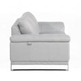 thumbnail image 3 of Top Grain Italian Leather Sofa with 3-layer Foam & Stainless Legs, 3 of 11