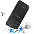 thumbnail image 3 of For Samsung s25 FE Ultimate U Design Hybrid with Camera Window Covering - Black, 3 of 4