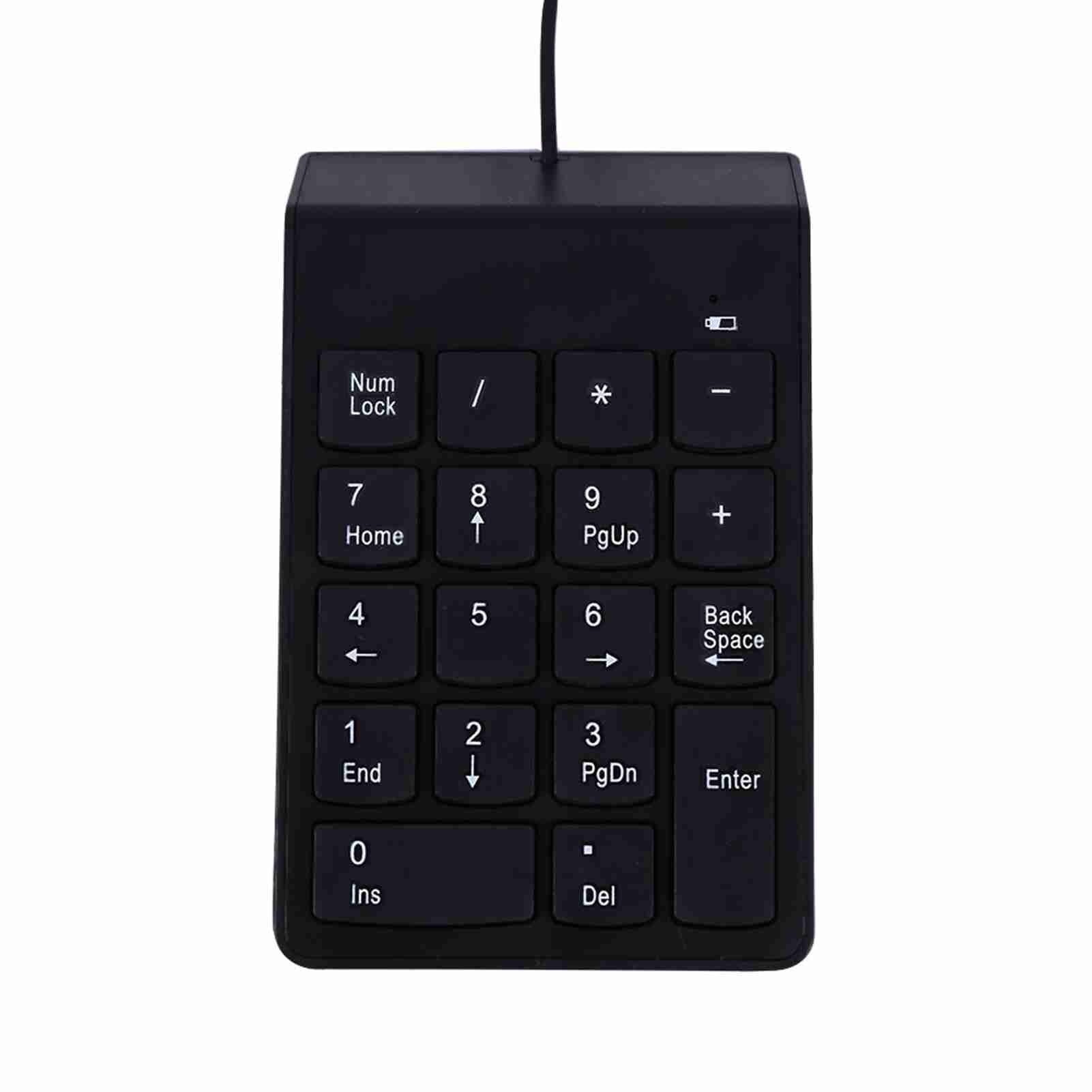 BIMZUC G3 USB Numeric Keypad Portable Mini 18 Keys Wired Number Pad Slim Financial Accounting Numpad Keyboard for Laptop Desktop PC Pro Notebook Users Black (5.4 x 3.3 in / 13.8 x 8.5 cm)