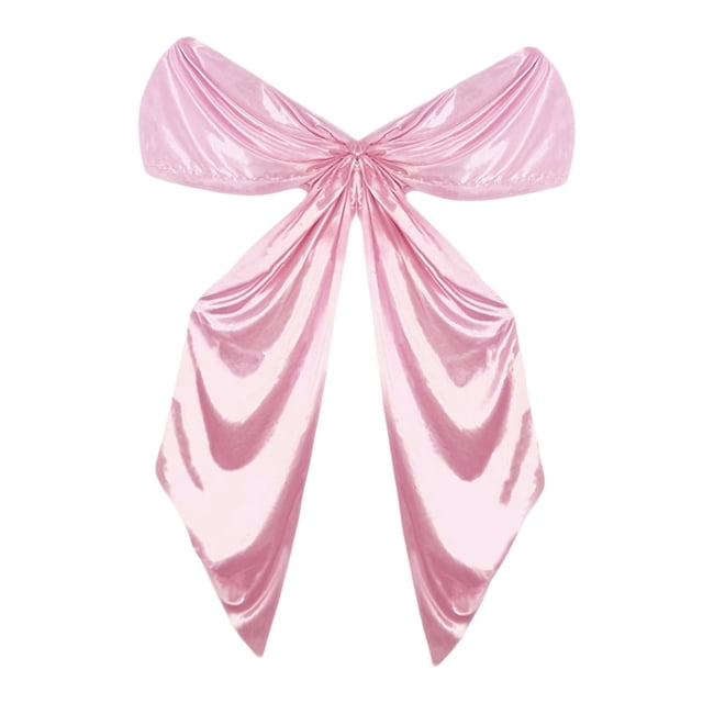 Big Pink Bow Giant Ribbon Tie Birthday Decoración de la habitación Decoración de la pared para de compromiso Suministros de bodas