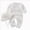 White, variant on 12-24 Months Newborn Baby Spring And Climbing Wear Long Jumpsuit Button One-Piece Footed Romper Newborn Gift