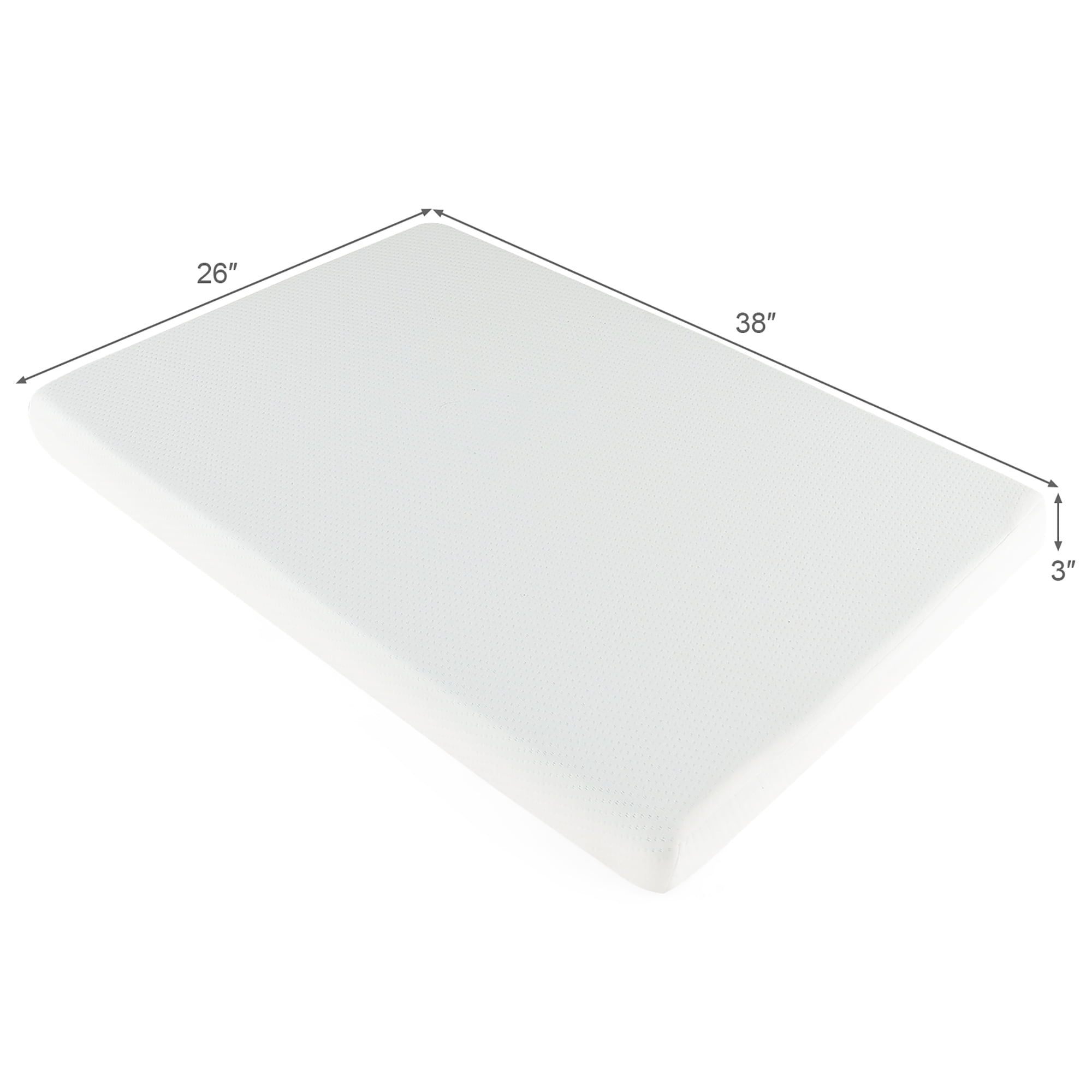 Gymax Baby Playpen Mattress Pad Dual Sided Bed Mattress w/Removable and Washable Cover