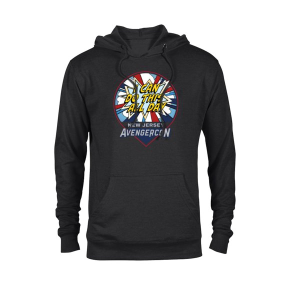 Marvel Studios Ms. Marvel Avengerscon Captain America - Pullover Hoodie for Adults - Customized-Black