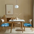 thumbnail image 5 of HELLHERO Marble Print Dining Chair Covers, Dustproof Seat Covers for Dining Room Chairs, Kitchen Chair Slipcovers Removable, Easy to Clean, Blue, 5 of 7