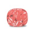 thumbnail image 1 of Floral Storage Toy Bag Chair, Cartoon Drawn Modern Contemporary Abstract Spring Flower Branches Twigs, Stuffed Animal Organizer Washable Bag, Large Size, Coral Blush Pale Maroon, by Ambesonne, 1 of 3