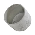 thumbnail image 4 of Planter with Round Shape and Lattice Pattern, Set of 2, Gray, 4 of 5