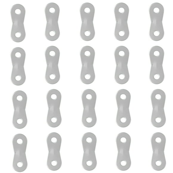 Wosthever Hebillas de sujeción de 20 piezas, hebilla de cordón de paracaídas, tope de cuerdas de viento para toldo, accesorios de Camping de montaña Escalada Plata