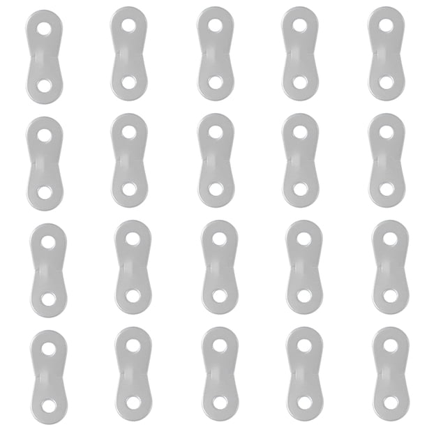 Eigraketly Hebillas de sujeción de 20 piezas, hebilla de cordón de paracaídas, tope de cuerdas de viento para toldo, accesorios de Camping de montaña Escalada Plata Eigraketly OD020532-02