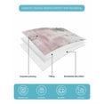 thumbnail image 5 of Quilts Twin Size, Pink Grey Abstract Soft Comforter Bedding Set for Bed, Modern Minimalist Smear Art Lightweight Quilted Bedspread with Pillow Cover(2 Pieces) for All Season, 68x86 Inch, 5 of 6