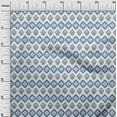 thumbnail image 3 of oneOone Cotton Cambric Medium Blue Fabric Ikat Sewing Material Print Fabric By The Yard 56 Inch Wide, 3 of 6