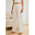 thumbnail image 4 of HEARTNICE Womens Pajama Pants, Lightweight Pj Bottoms Print Drawstring Soft Sleepwear,, 4 of 6