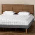 thumbnail image 5 of Baxton Studio Seren Mid-Century Modern Walnut Brown Finished Wood King Size Headboard, 5 of 14