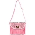 thumbnail image 4 of Women's Cute Compact Fringe Purse Shoulder Bag (Fits Cell Phones up to 6.25In x 3.1In), 4 of 6