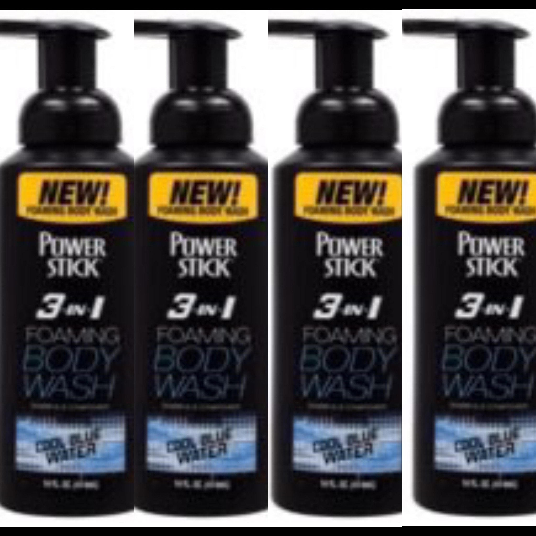 4 Packs Power Stick 3in1 Foaming Body Wash, 14 fl.oz. Each Walmart