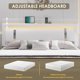 thumbnail image 5 of full size bed frame, Headboard with RGB LED lights and 2 storage drawers, Modern Upholstered Faux Leather Smart Platform Bed My Lux Decor Round, 5 of 8