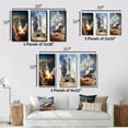 thumbnail image 4 of Designart "Launch of the Space Shuttle III" Space Shuttle Framed Wall Art Set Of 3 - White Space Shuttle Frame Gallery Wall Set For Home Decor, 4 of 7