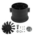 thumbnail image 2 of Ventilador De Conducto RC, Ventilador De Conducto Modelo De Avión De aleación De Aluminio De Plástico 80 Mm 12 Aspas Para Reemplazo, 2 of 7