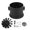 Black CW, variant on Xirurus RC Duct Fan 12 Blades 80mm Airplane Model Propeller Duct Set Kit for QX QF3538 Motor CW Replacement Parts Black