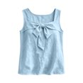thumbnail image 5 of Msgweeeg Camisole Tops for Women Summer Sleeveless Solid Color Dressy Tops for Women Square Neck Regular Fit Active Hawaii Woman Blouse, 5 of 8