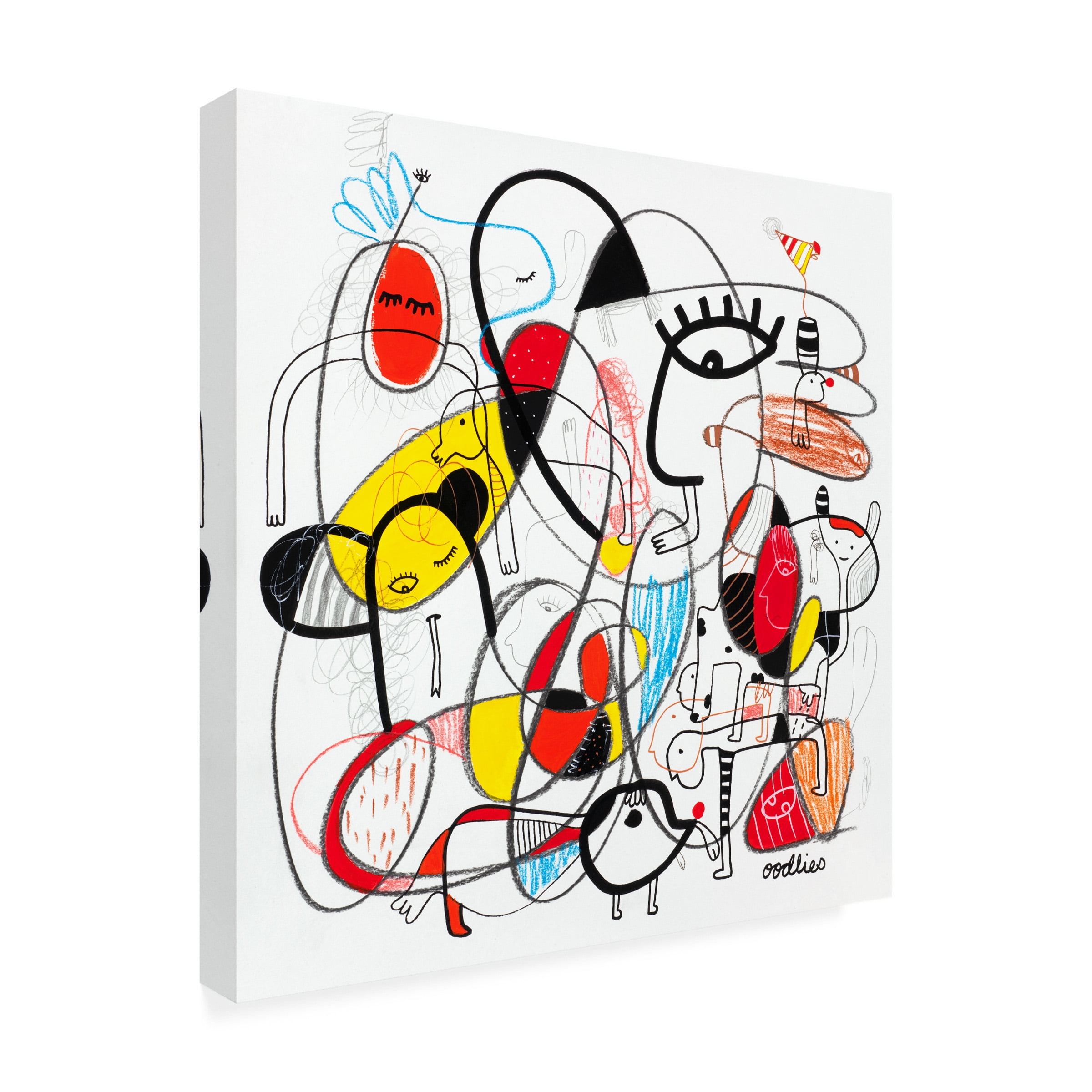 Oodlies 'Poking The Joker' Canvas Art